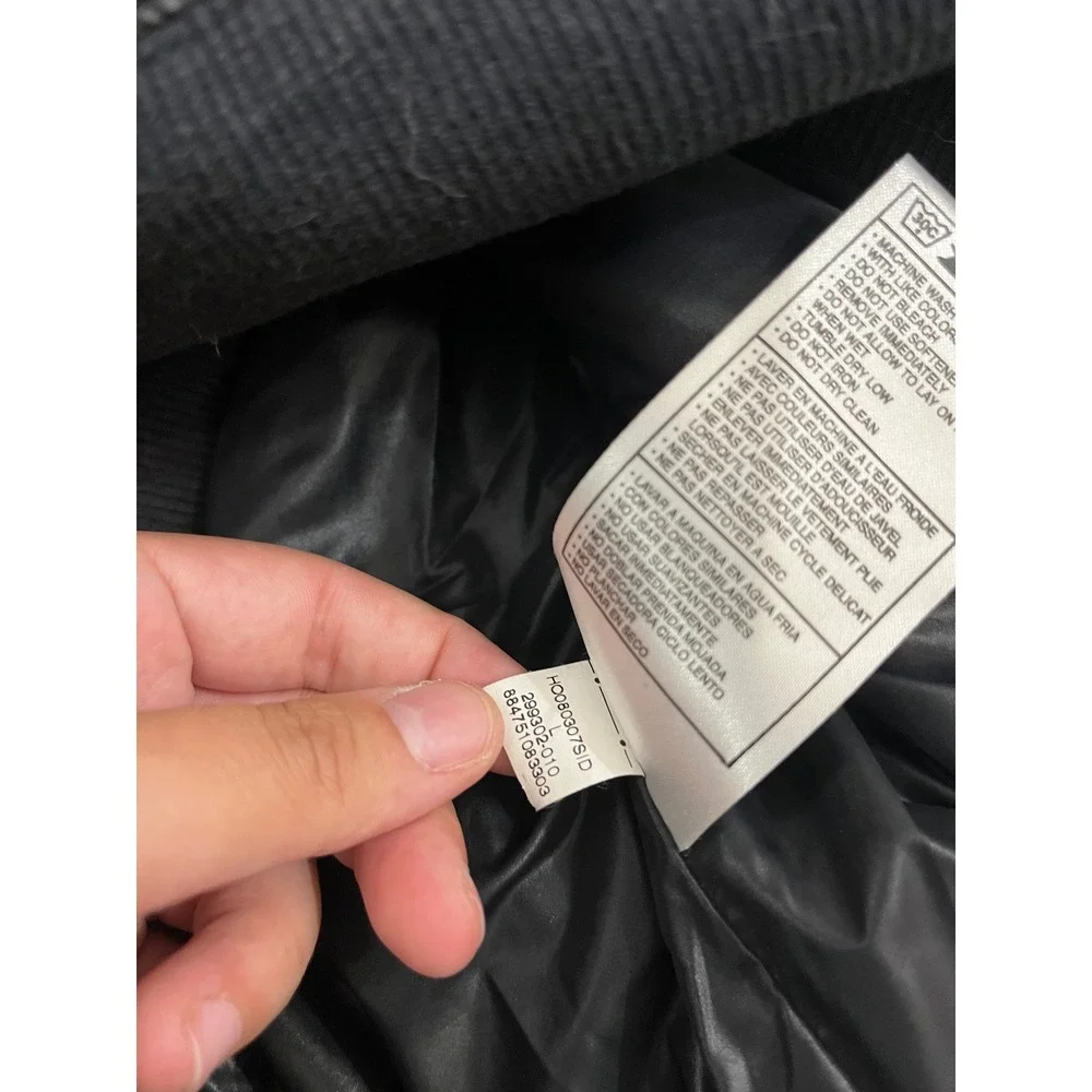 Nike Sportswear Puffer Vest Womens L 12-14 Black Quilted Full Zip 299302-010